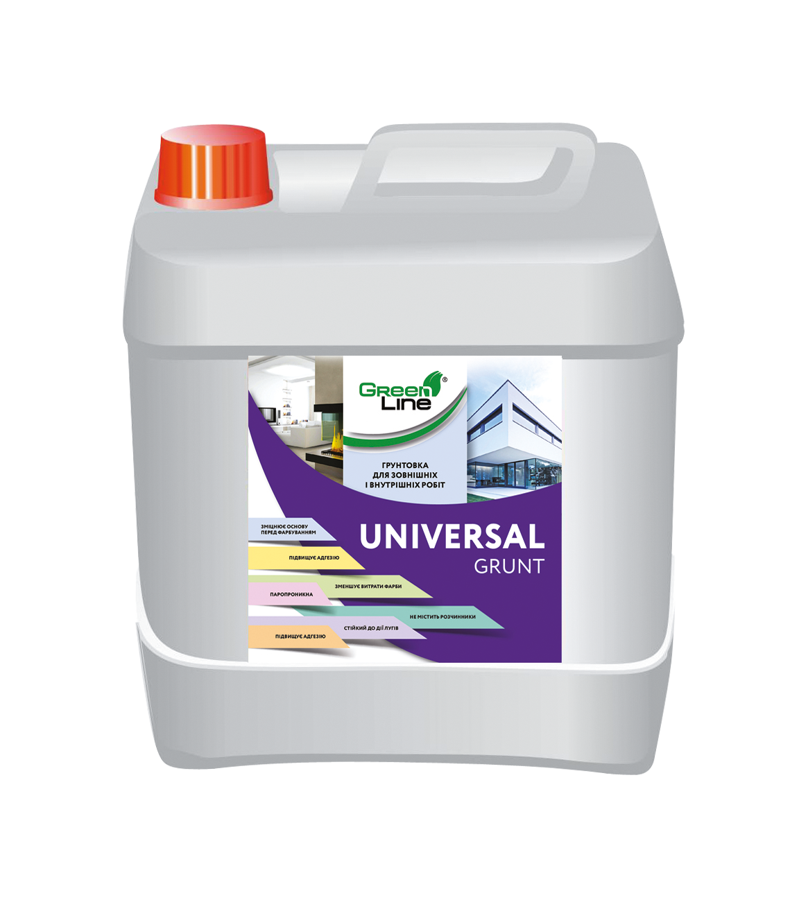 Ґрунтовка універсальна GREEN LINE UNIVERSAL 5 л (PPUA71286)